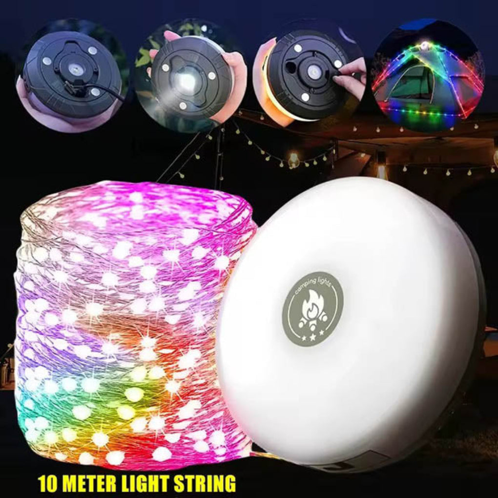 Portable Camping Lantern 4-in-1 Rechargeable LED Light