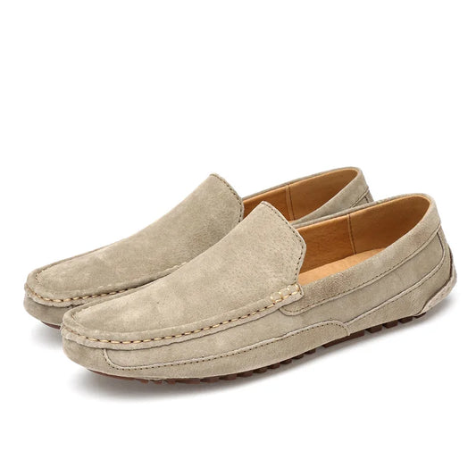 Men's Suede Loafers Brown - Vonnera
