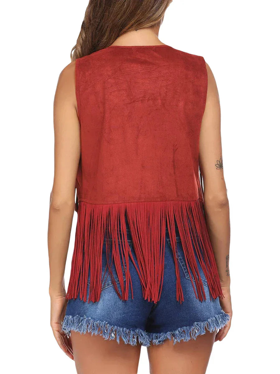 Women's Fringe Vest Vintage Style