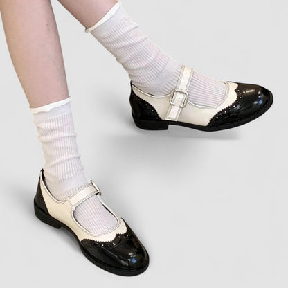 Women's Mary Jane Closed Toe Buckle Shoes