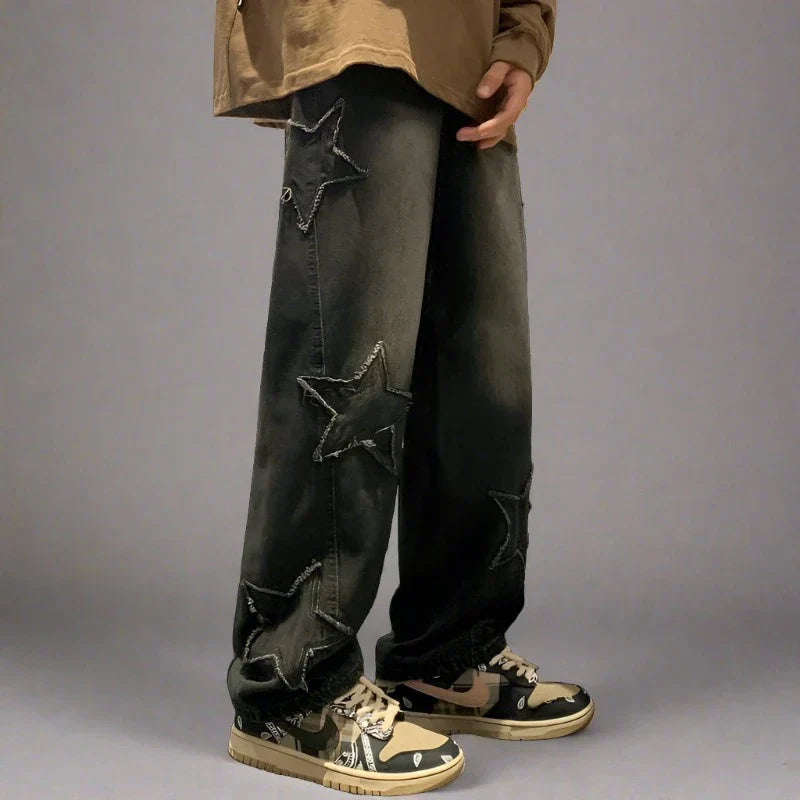 Embroidered Denim Jeans
