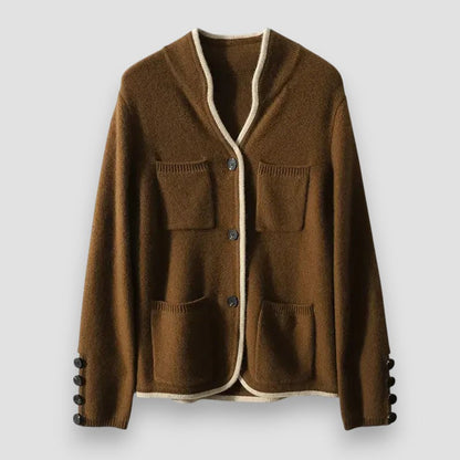 Women's Tailored Cardigan Button Up Vintage Style