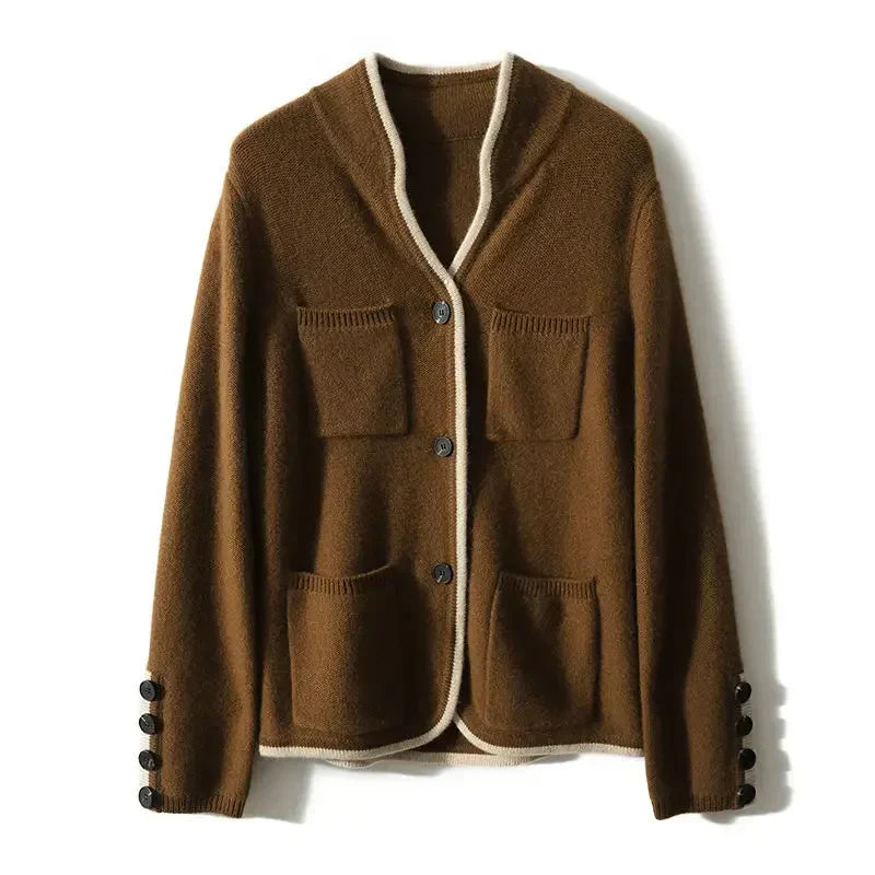 Women's Tailored Cardigan Button Up Vintage Style