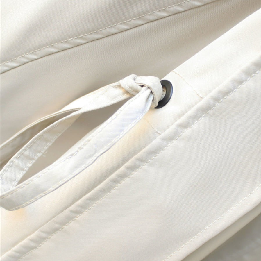 Women's Windbreaker Jacket Drawstring Waist