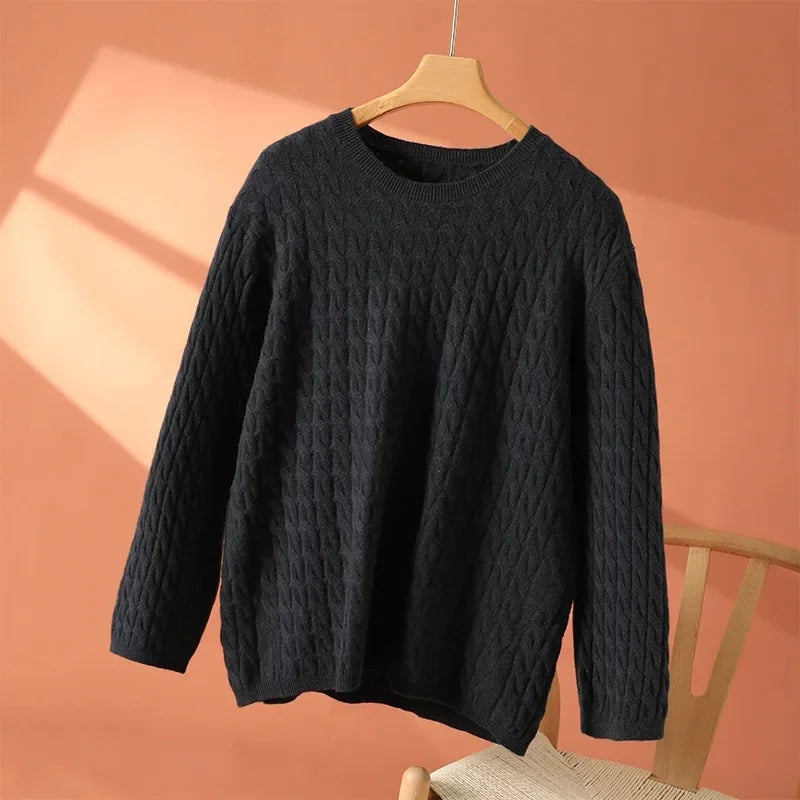 Women's Textured Long Sleeve Sweater