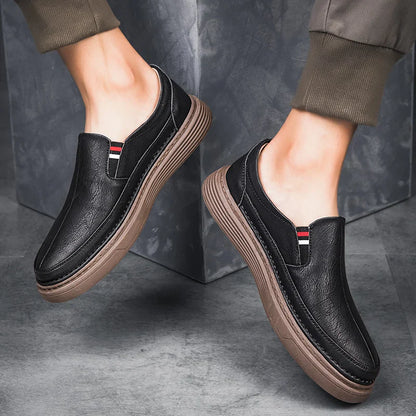 Vivana Mens Leather Loafers