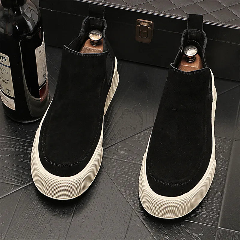 Men's Suede Chelsea Boots