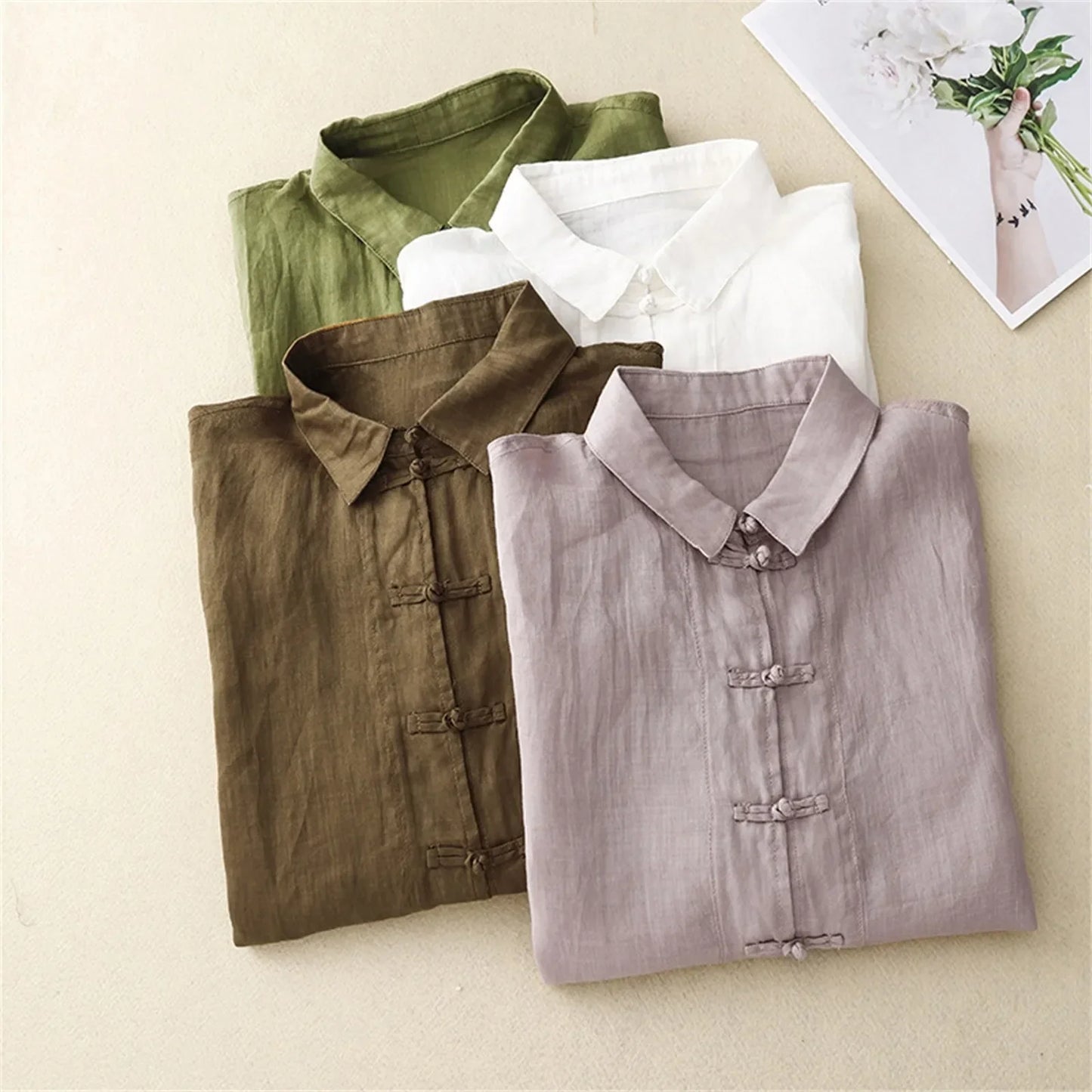 Women's Linen Summer Blouse