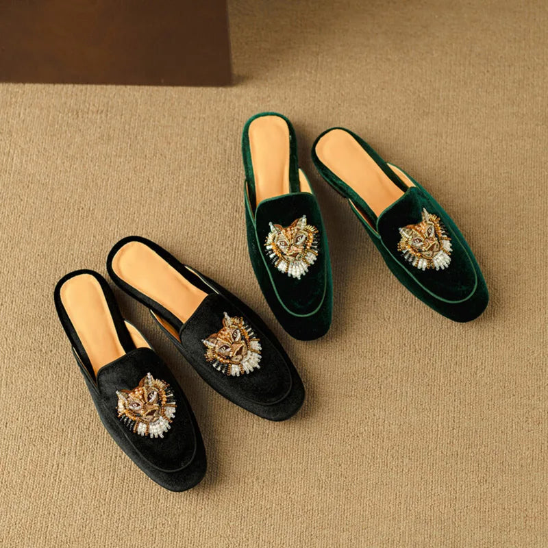Women's Velvet Mules Jasmine
