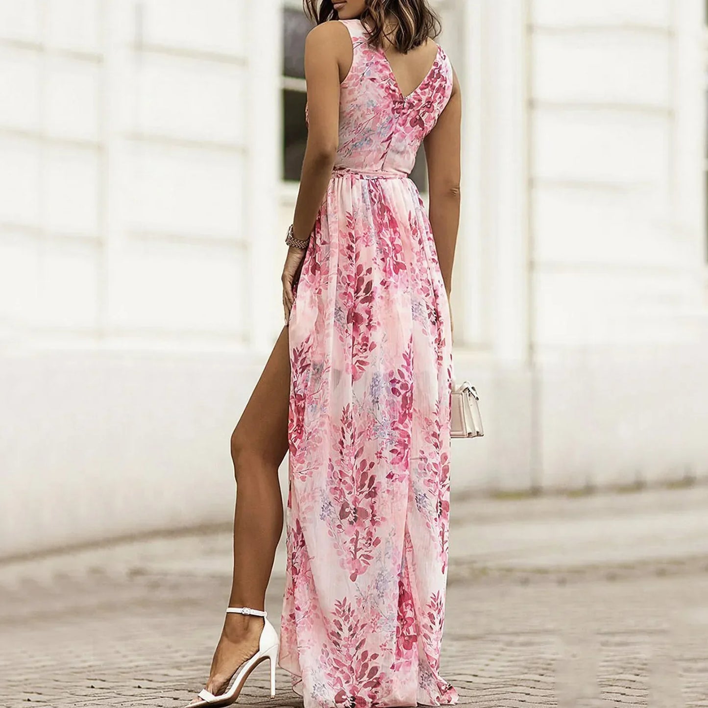 Women's Elegant Maxi Dress Slit Design