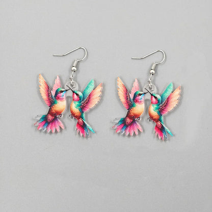 Hummingbird Prism Drop Earrings