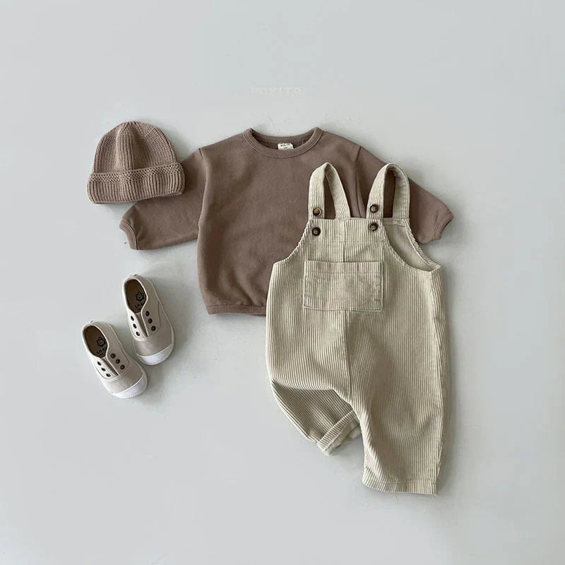 Kids Overalls Cotton Blue
