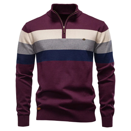 Velstren Mens Quarter Zip Fleece Pullover
