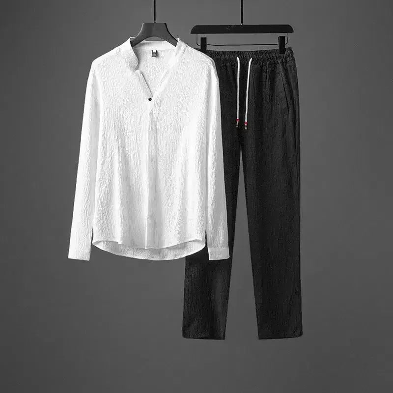 Vivnan Women's Linen Two Piece Set