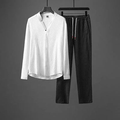 Vivnan Women's Linen Two Piece Set