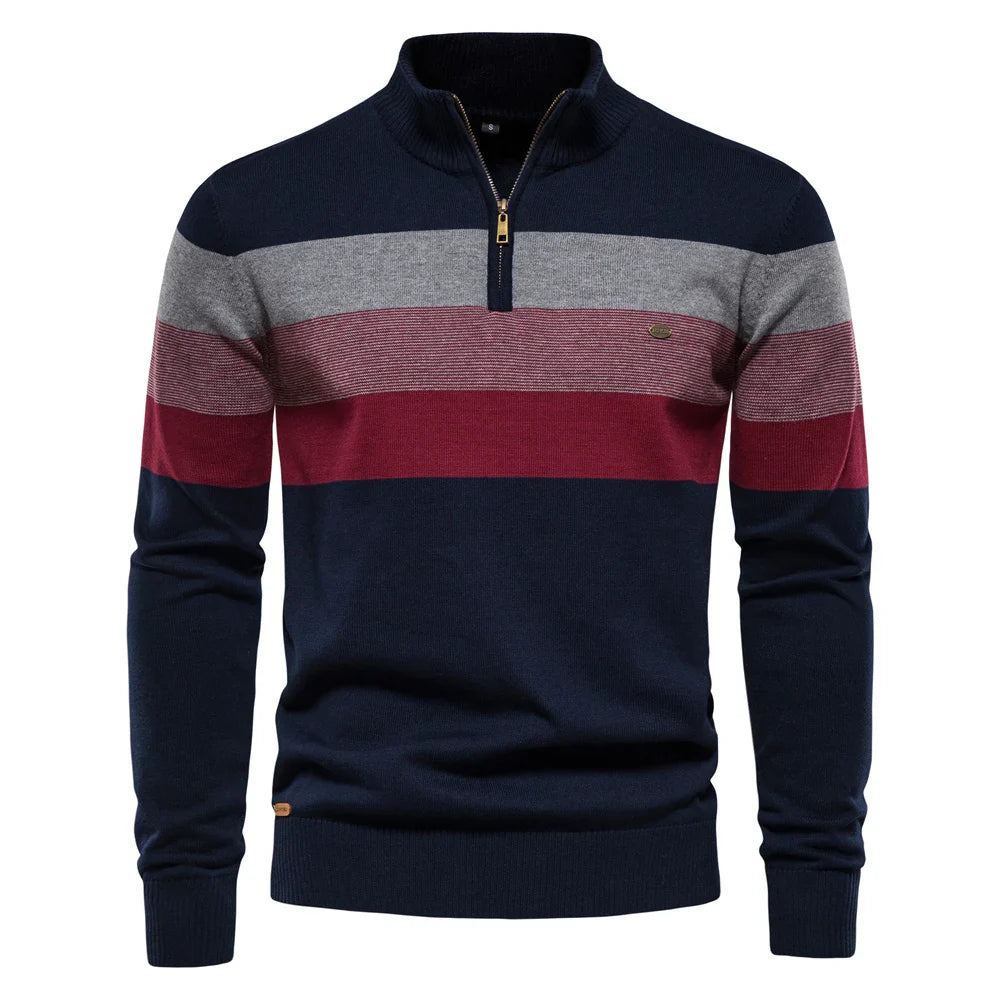 Velstren Mens Quarter Zip Fleece Pullover