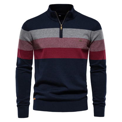 Velstren Mens Quarter Zip Fleece Pullover