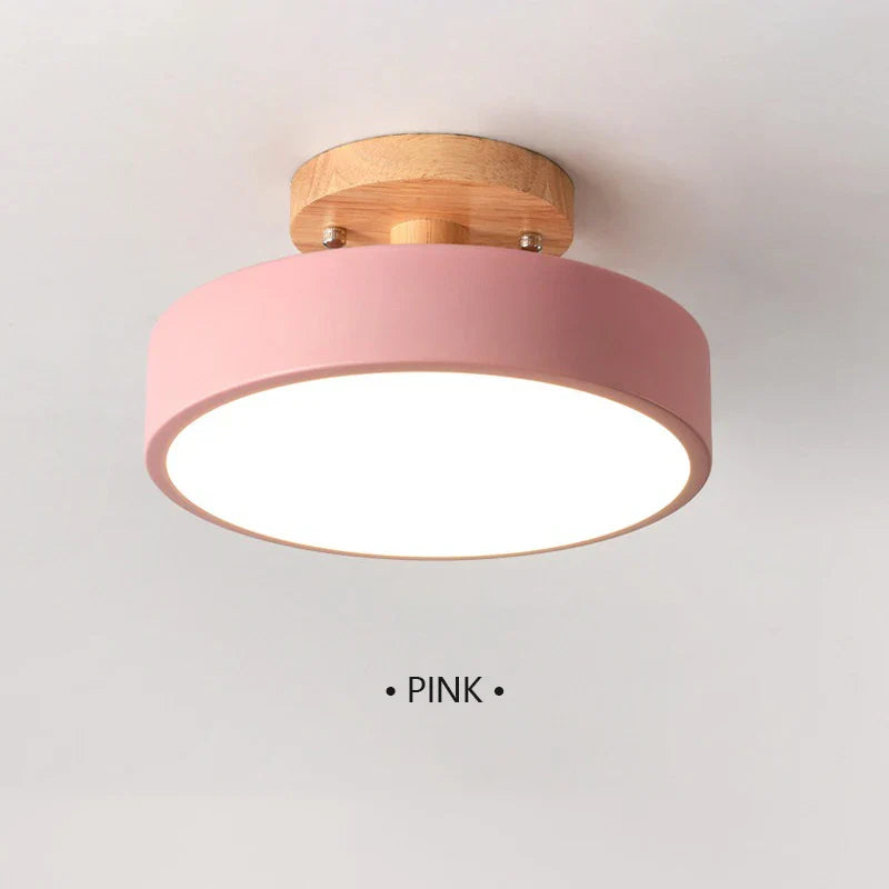 Vonnera Wooden Round Ceiling Light