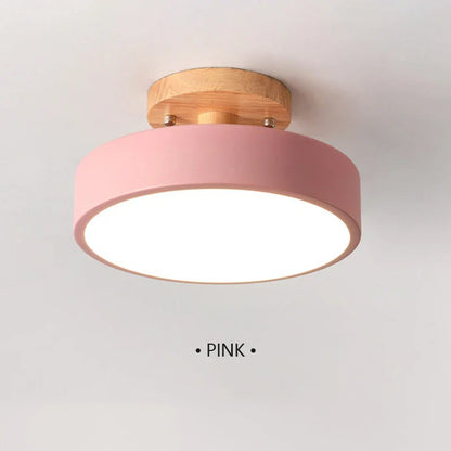 Vonnera Wooden Round Ceiling Light