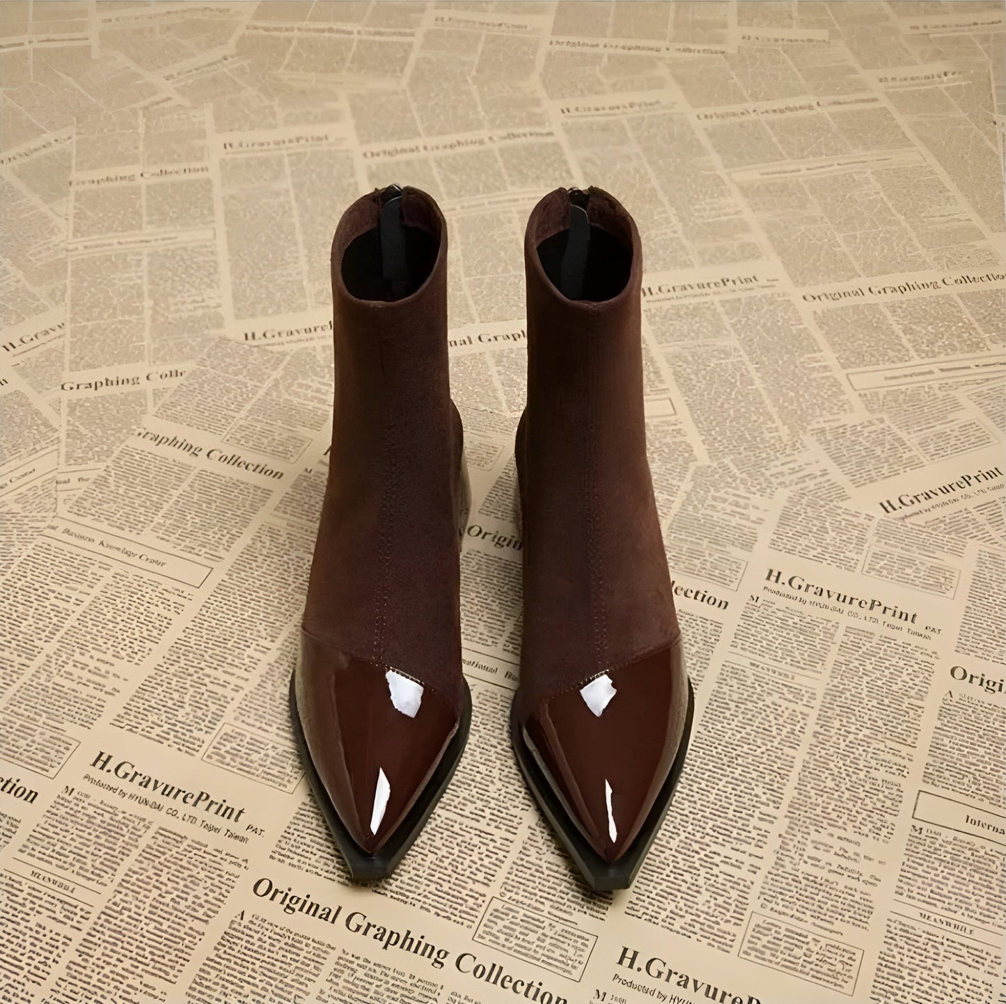 Hazel | Women’s Winter Block Heel Ankle Boots