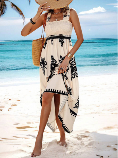 Lauren Women's Bohemian Long Dress High-Quality Fabric