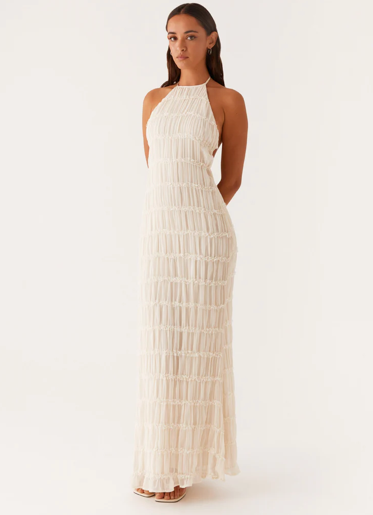 Women's Halter Maxi Dress Elegant - Vonnera