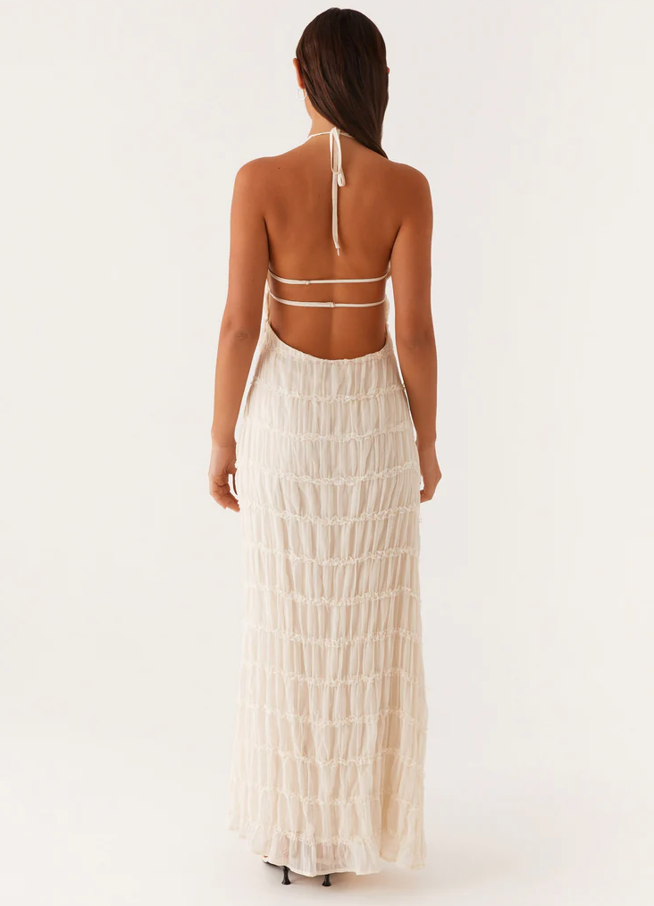 Women's Halter Maxi Dress Elegant