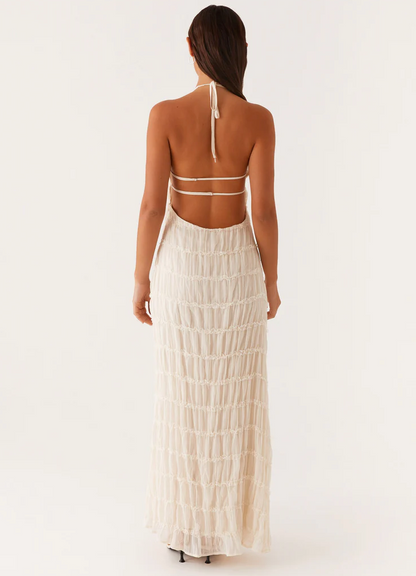 Women's Halter Maxi Dress Elegant