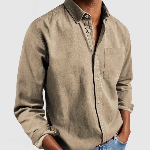 Gualtiero Men's Cotton Autumn Shirt