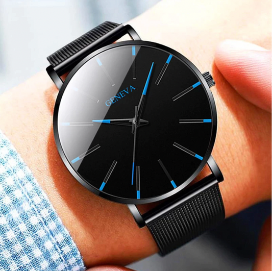 Men's Minimalist Watch Sustainable Leather Strap - Vonnera