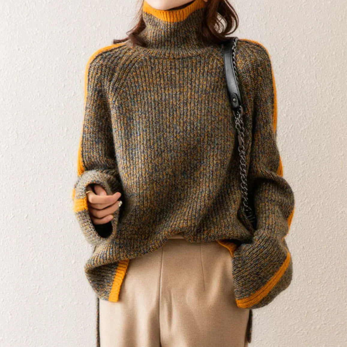 Women's Turtleneck Sweater Comfortable - Vonnera