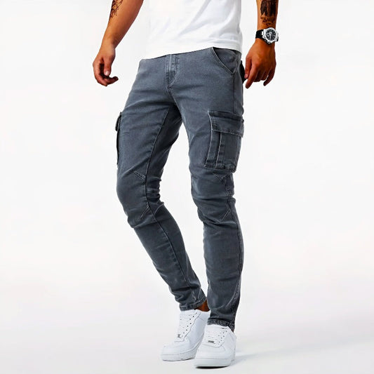 Riley Men's Skinny Fit Cargo Pants - Vonnera