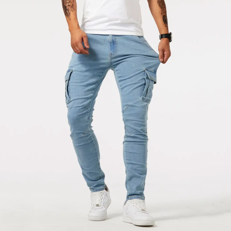 Riley Men's Skinny Fit Cargo Pants