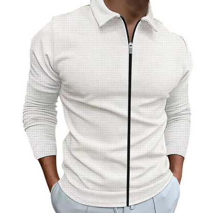 Men's Zip-Up Shirt Comfortable Jersey
