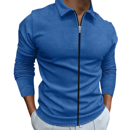Men's Zip-Up Shirt Comfortable Jersey - Vonnera