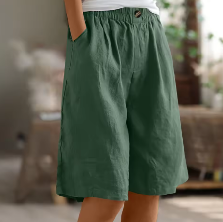 Women's High Waist Loose Fit Shorts