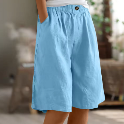 Women's High Waist Loose Fit Shorts