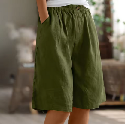 Women's High Waist Loose Fit Shorts - Vonnera