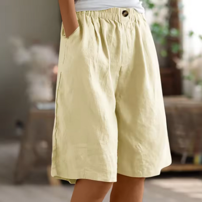 Women's High Waist Loose Fit Shorts