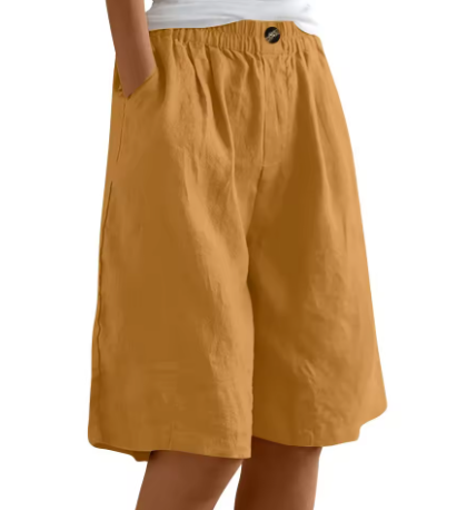 Women's High Waist Loose Fit Shorts