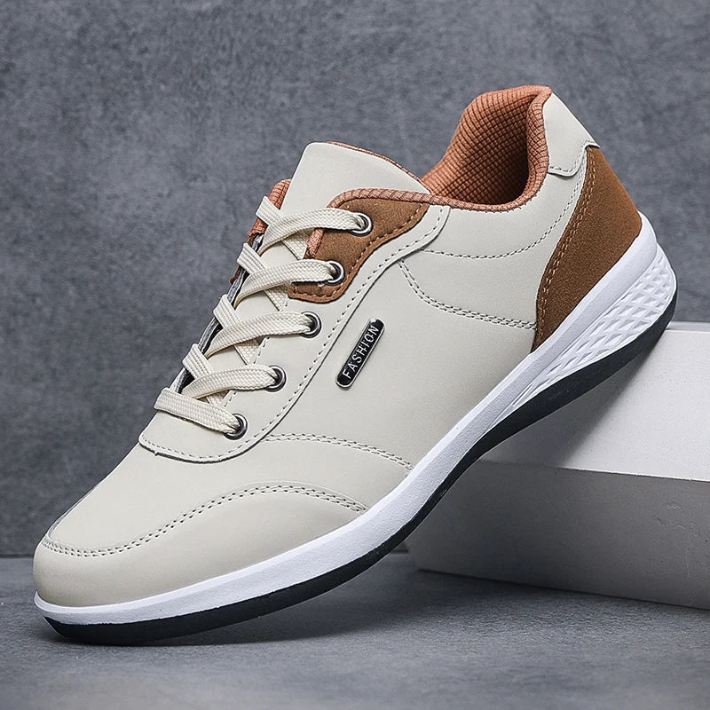 Men's Lace-Up Shoes Comfortable Leather Black