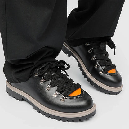 Men's Derby Shoes Leather Brown