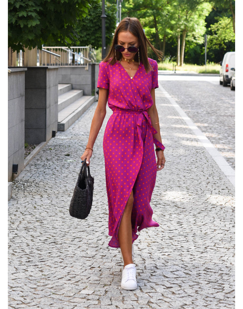 Women's Wrap Dress Tie Waist Belt