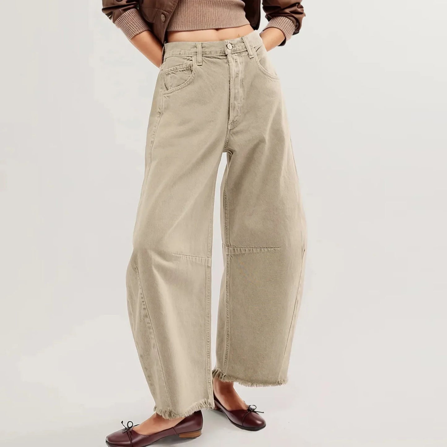 Women's Distressed High-Rise Jeans