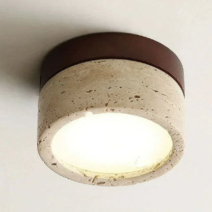 Natural Stone Flush Mount Light Modern Interior - Vonnera