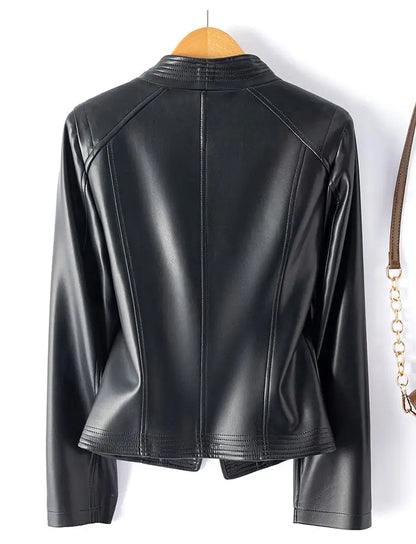 Madona Women's Sheepskin Moto Jacket