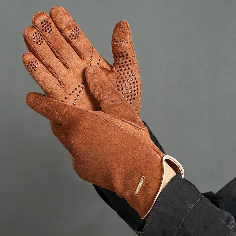 Marzella Faux Suede Work Gloves - Vonnera