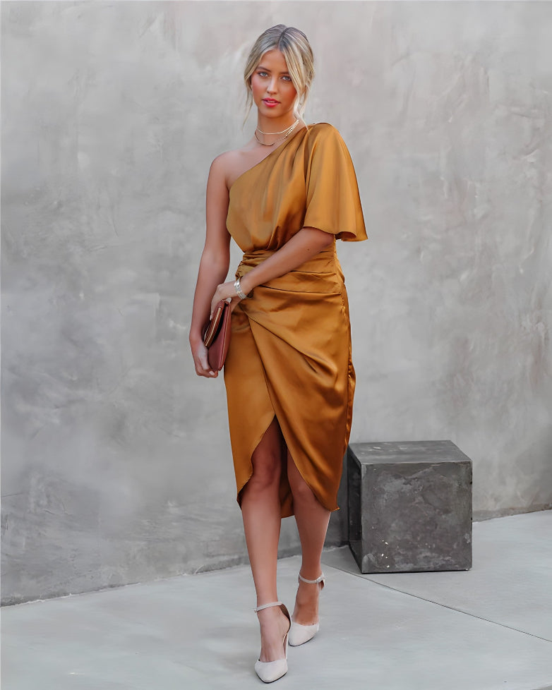Women's Asymmetrical Off Shoulder Dress