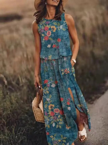 Women's Maxi Dress Graphic Print Summer Dress