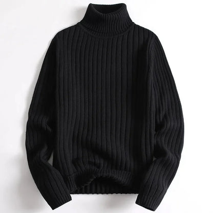 Women's Ribbed Turtleneck Sweater Knit